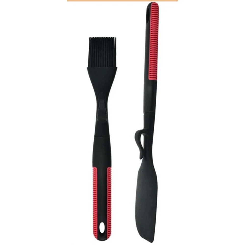 Silicone Spatula& Baster Cooking Baking Scraper Cream Pastry Butter  Set